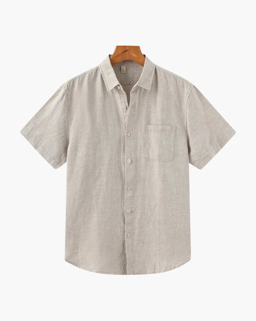 Camisa de Lino (Manga Corta) - Mónaco