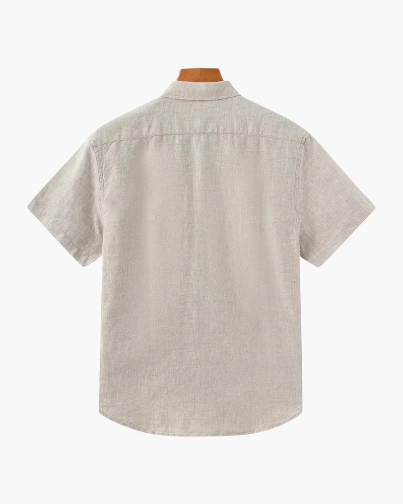 Camisa de Lino (Manga Corta) - Mónaco