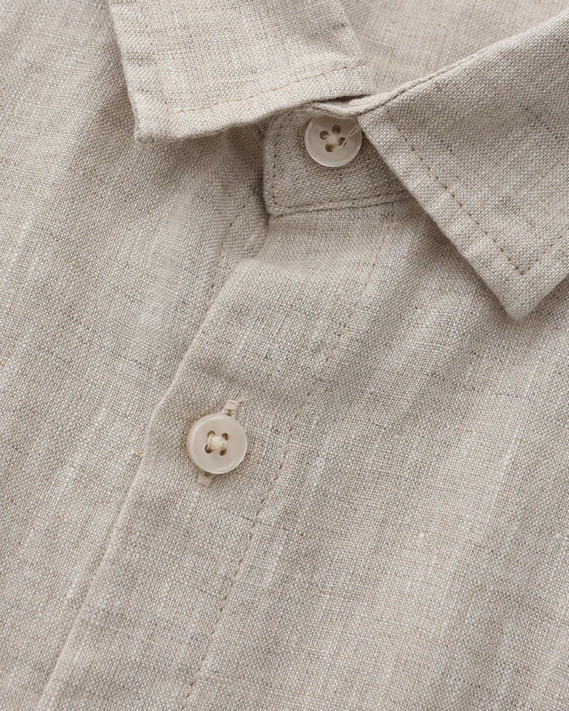 Camisa de Lino (Manga Corta) - Mónaco