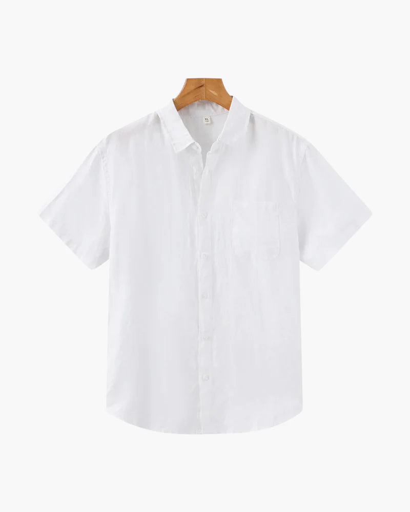 Camisa de Lino (Manga Corta) - Mónaco