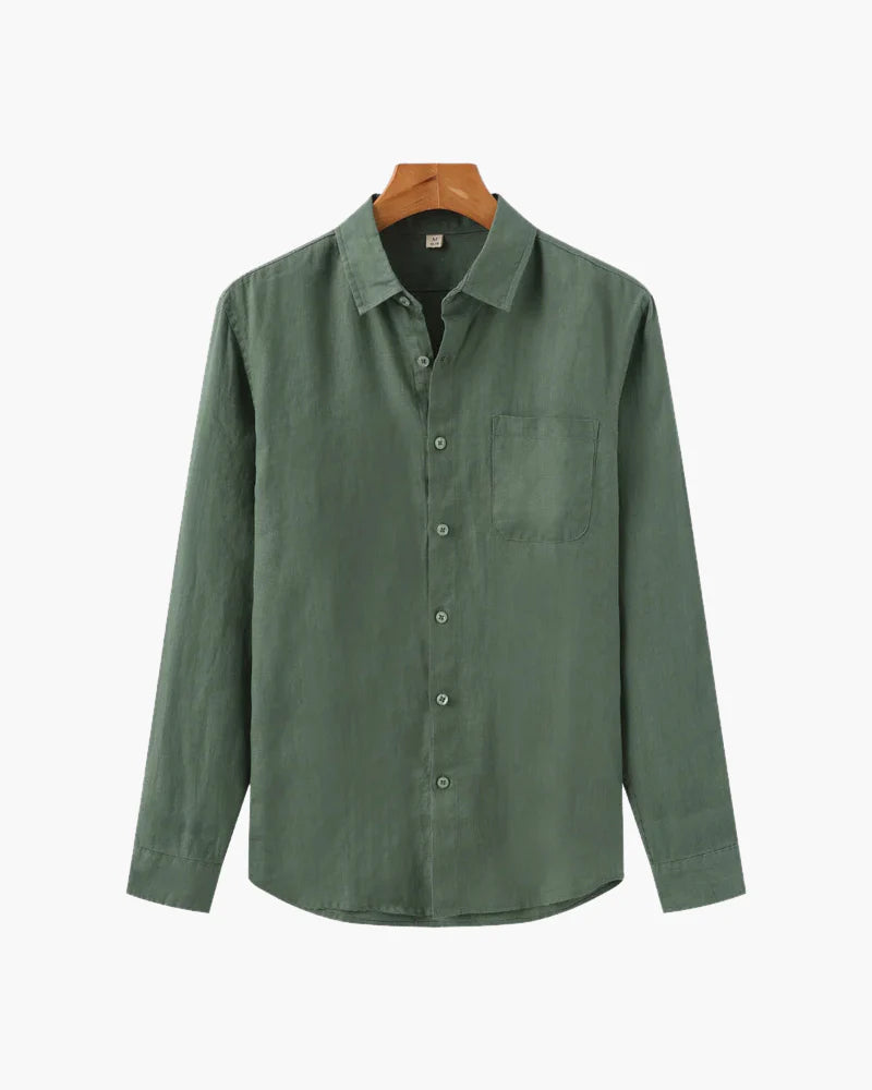 Camisa de Lino Napoli Verde