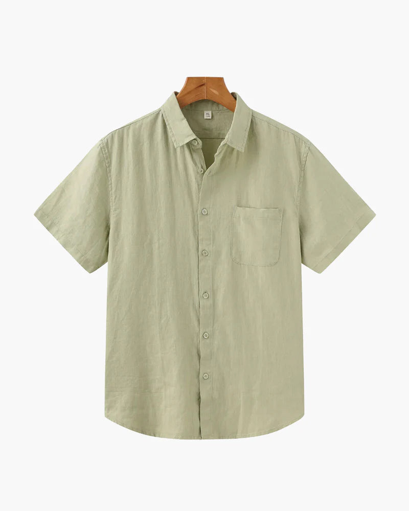 Camisa de Lino (Manga Corta) - Mónaco