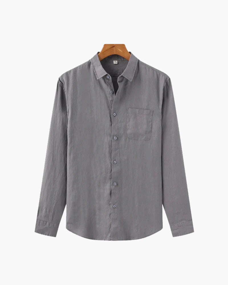 Camisa de Lino Napoli Gris