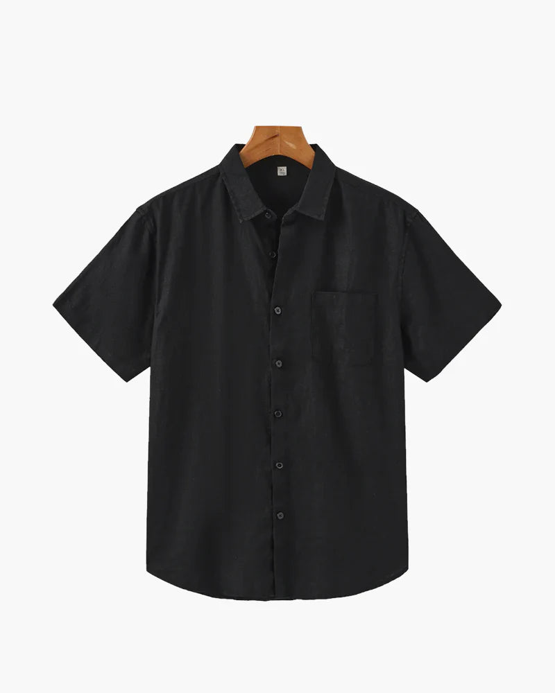 Camisa de Lino (Manga Corta) - Mónaco