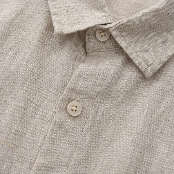 Camisa 100% Lino Beige