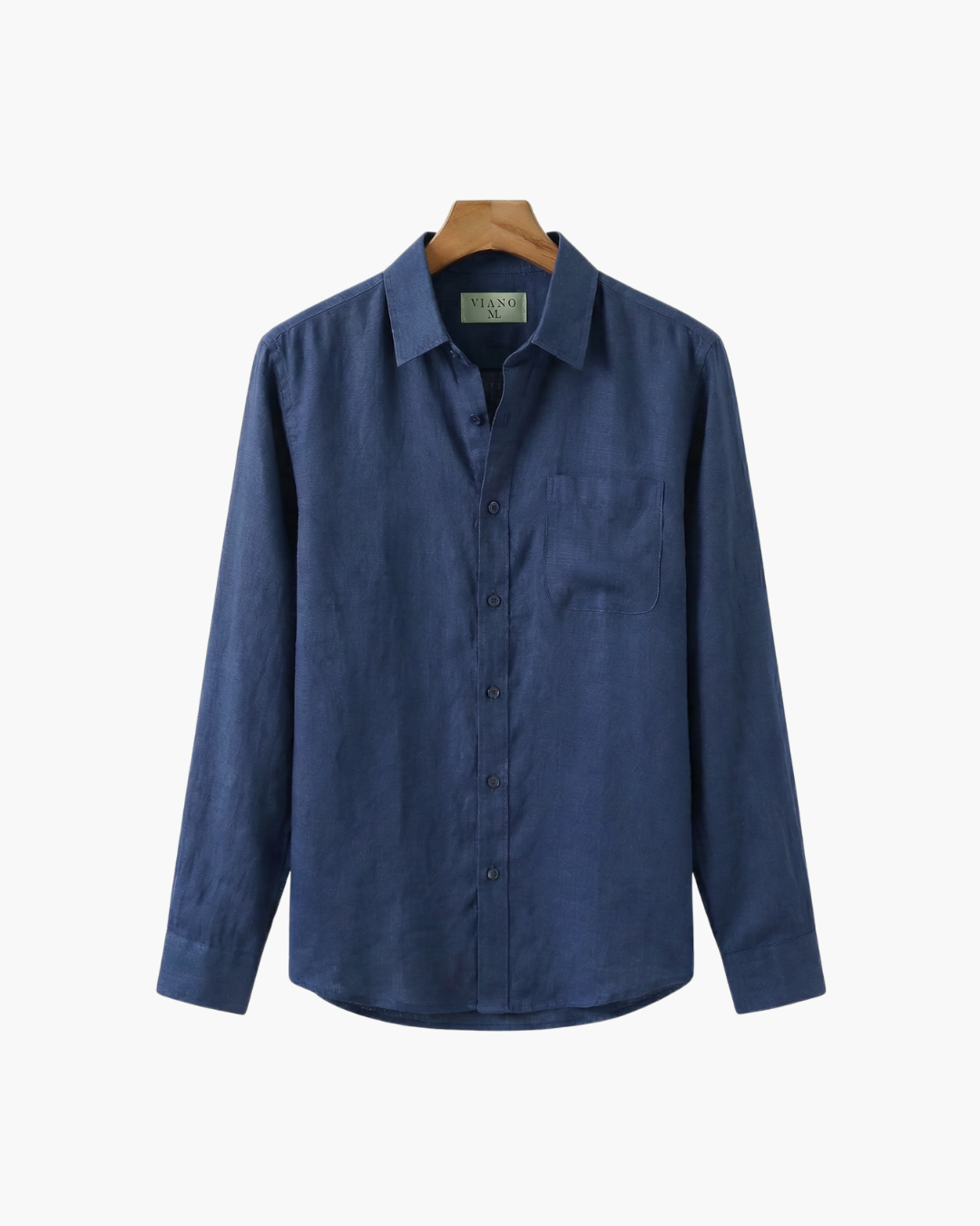 Camisa 100% Lino Azul Marino