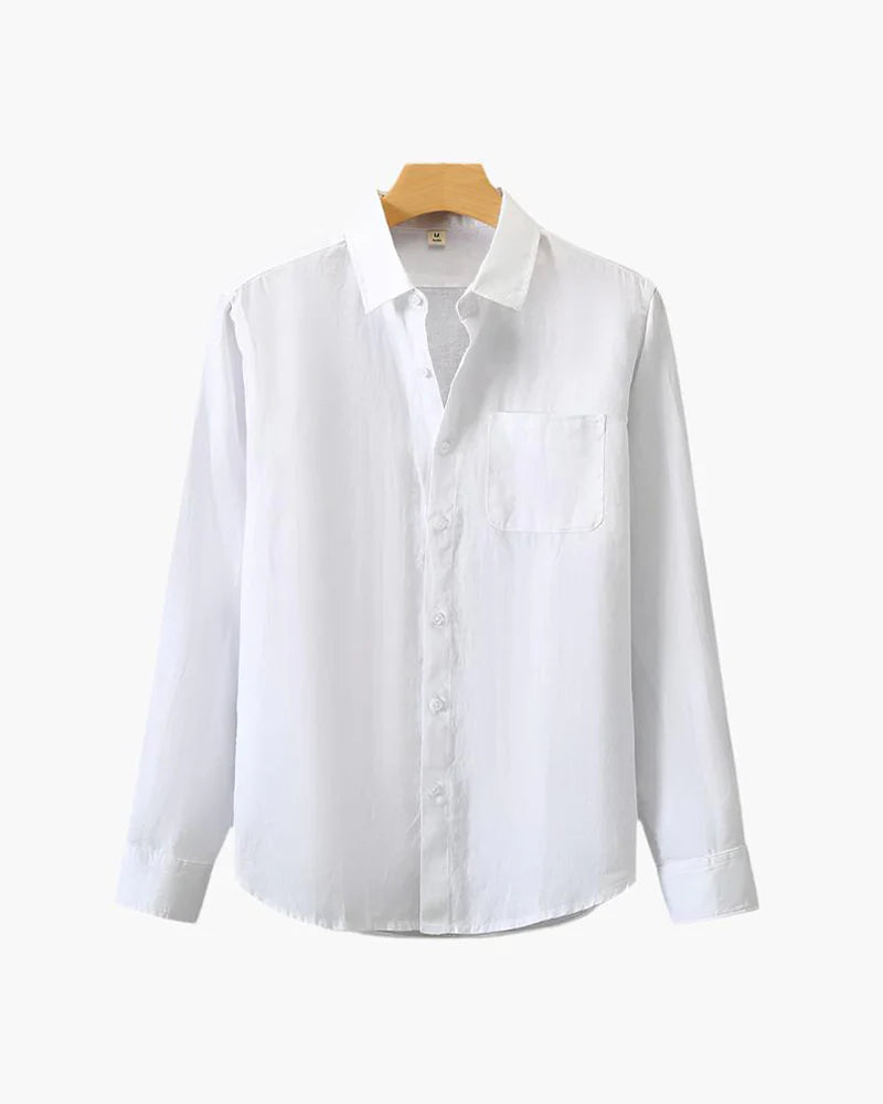 Camisa 100% Lino Blanca